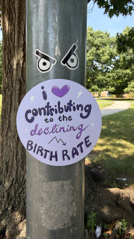 I Love Contributing to the Declining Birth Rate | Childfree | Magnet (Matte)
