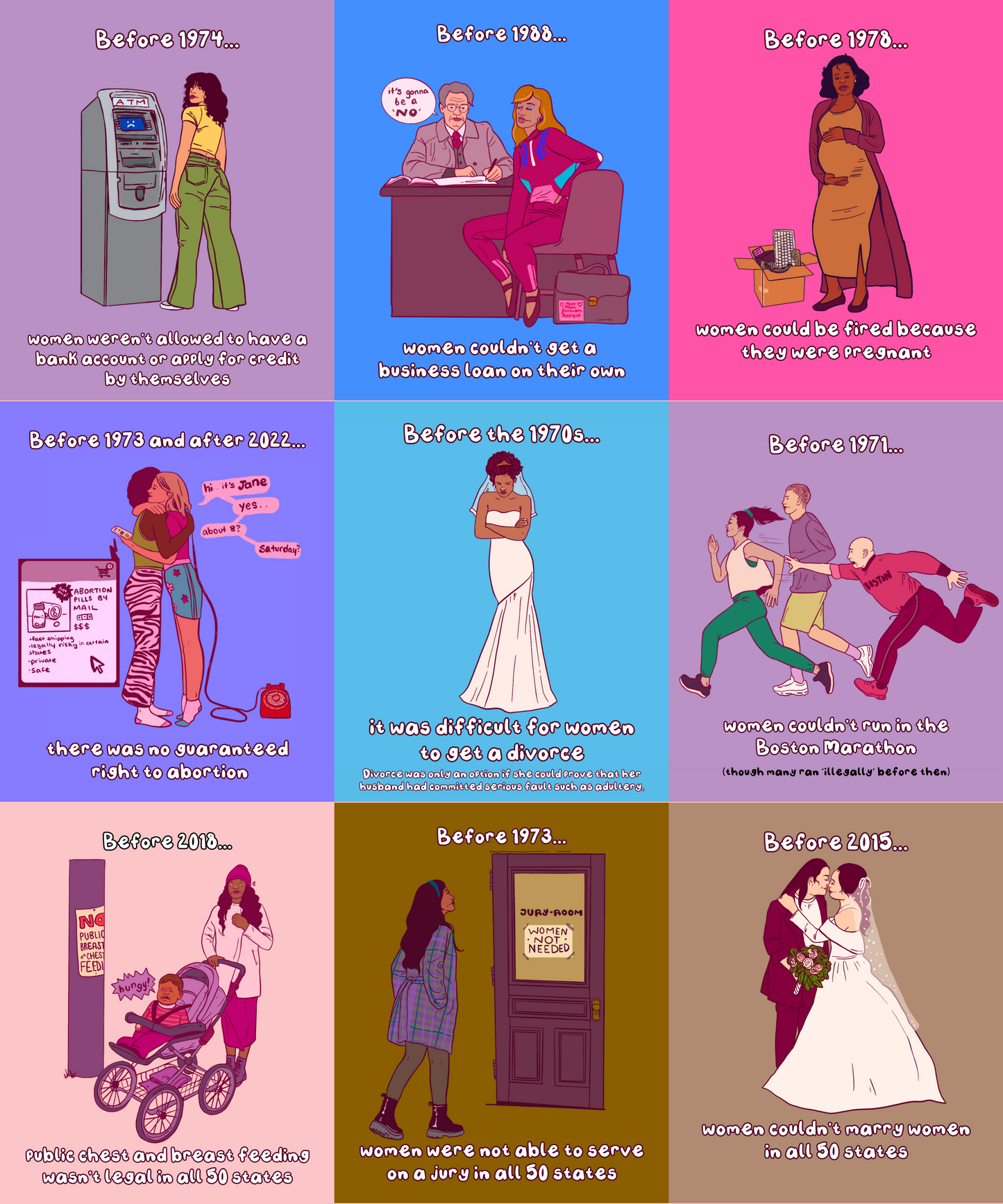 Women's Not So Distant History Graphics, Copy & Alt-Text
