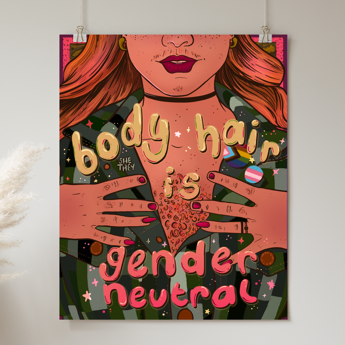 Body Hair is Gender Neutral - Print