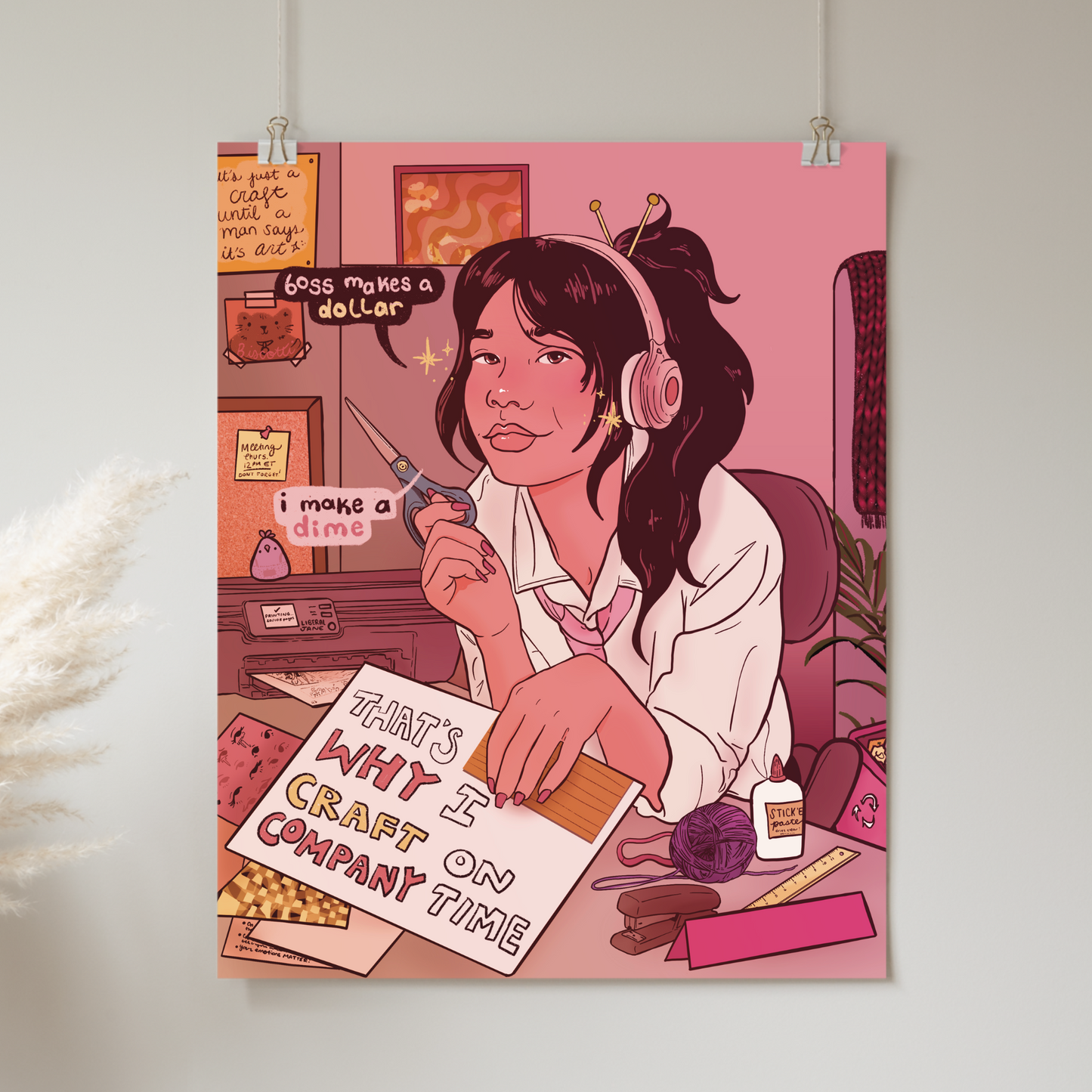 That's Why I Craft on Company Time - Print