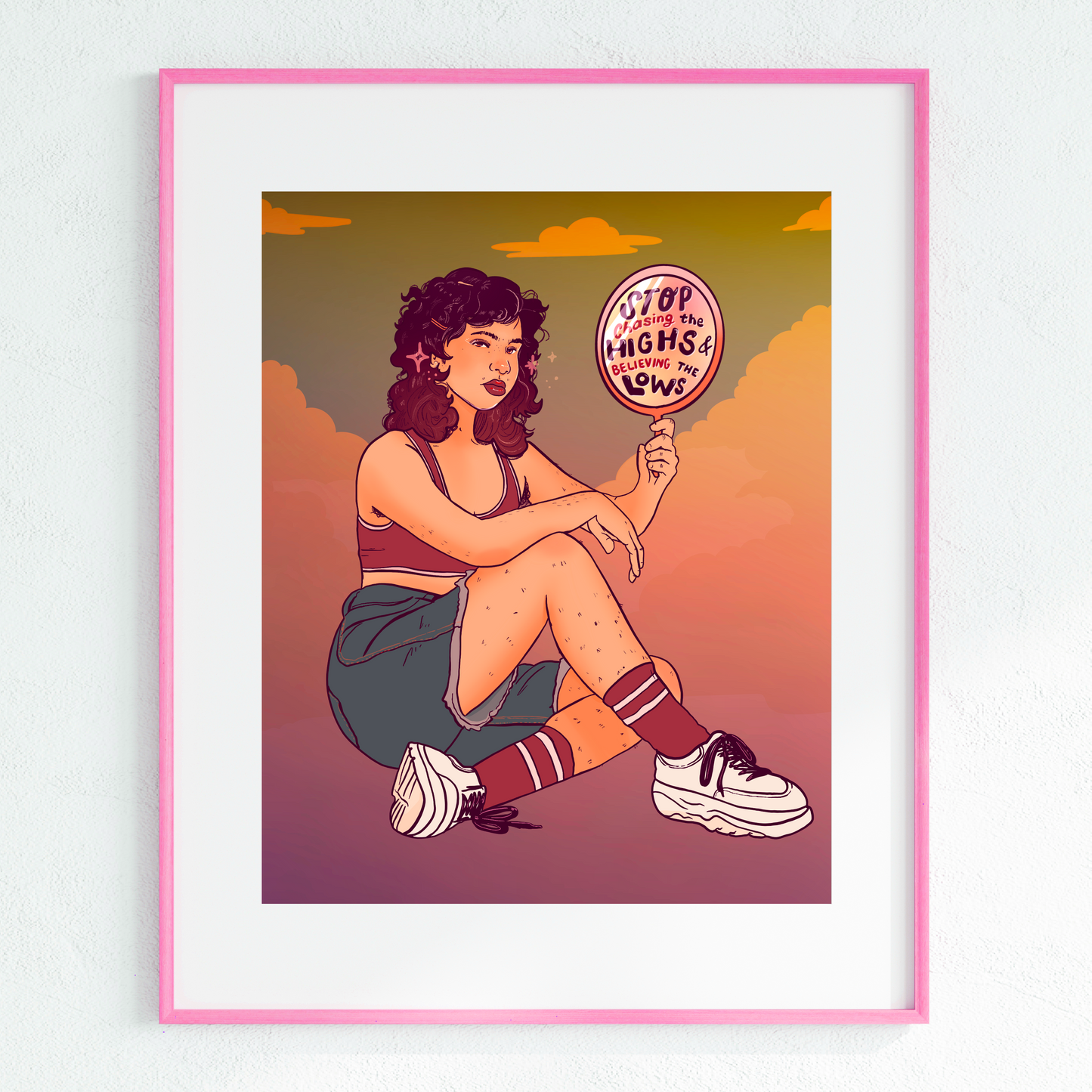 Stop Chasing the Highs and Believing the Lows - Print