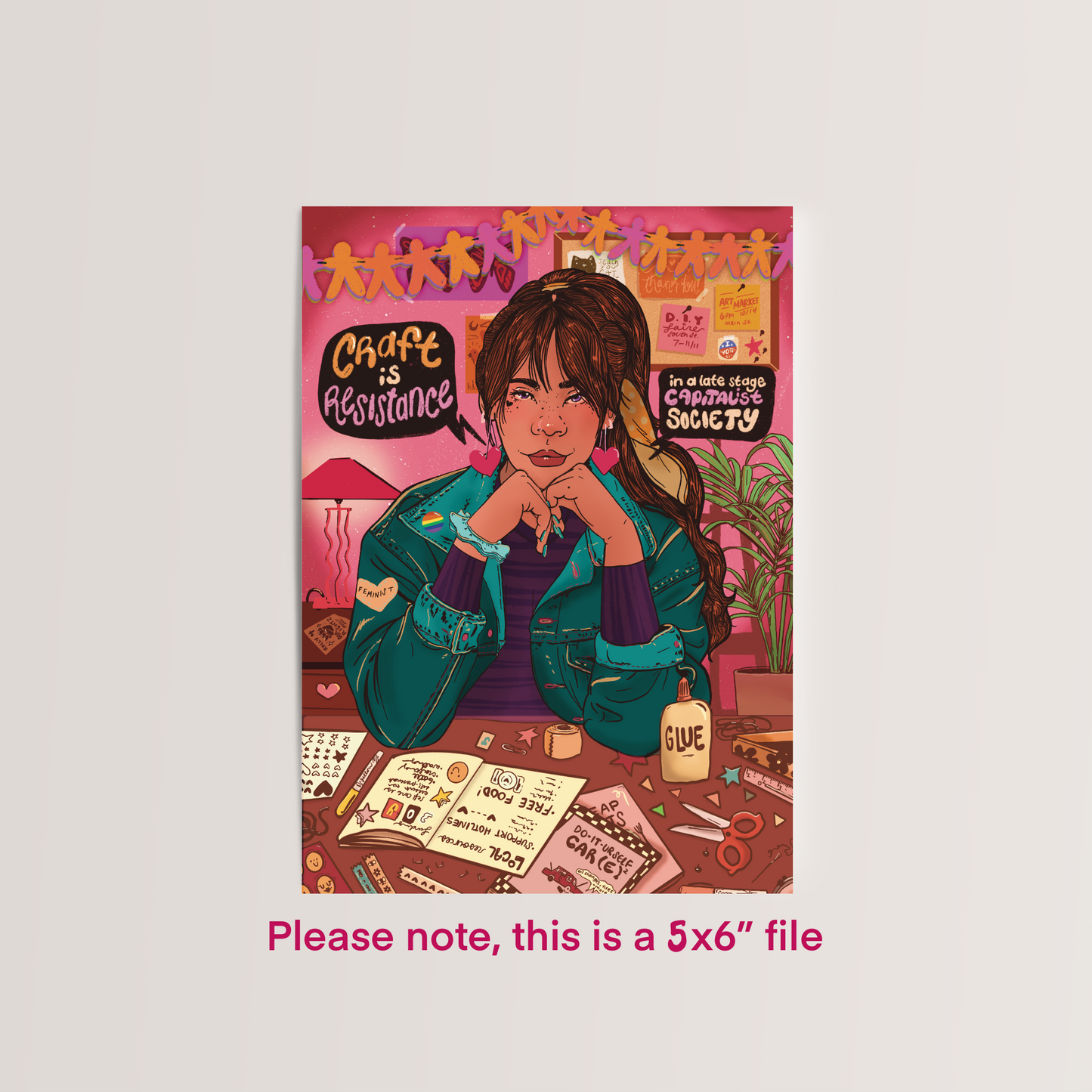 DIGITAL DOWNLOAD: Craft is Resistance (5x7)