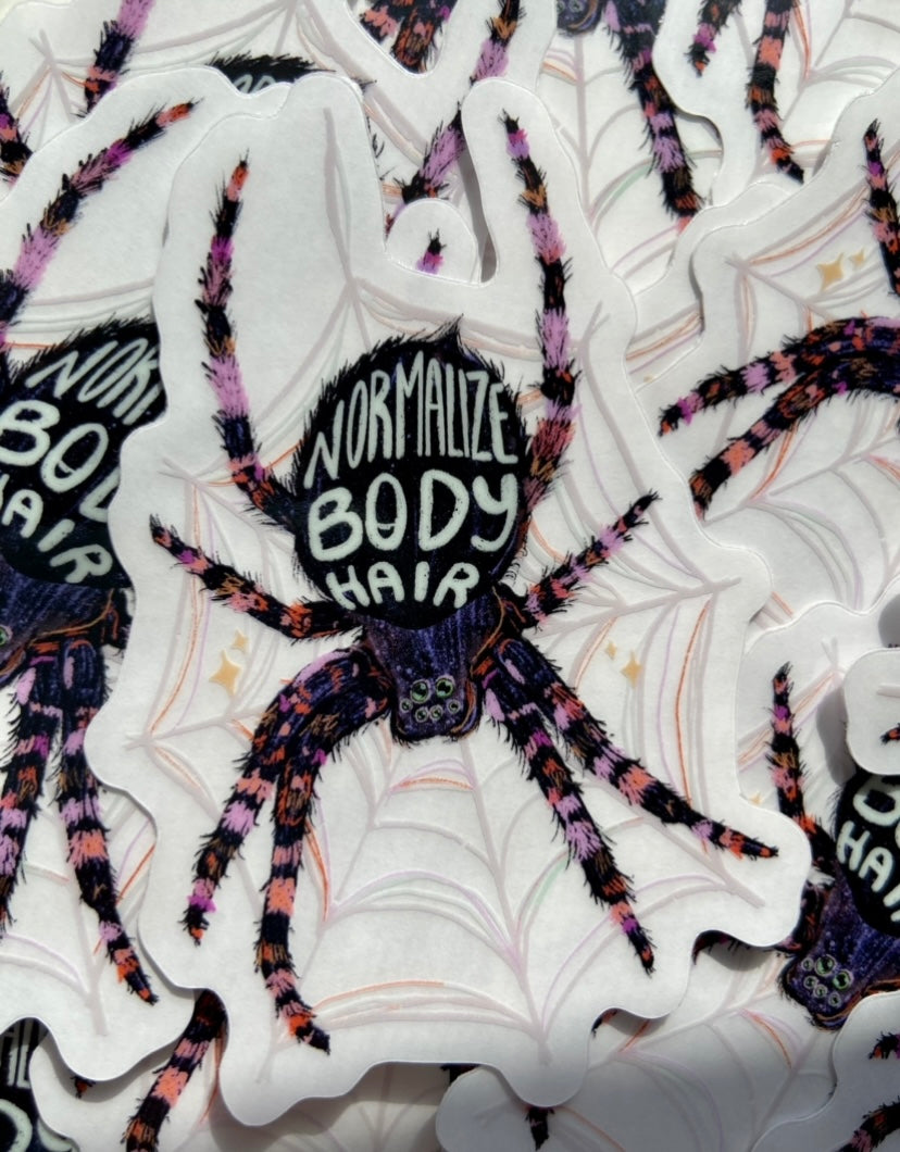 Normalize Body Hair - Sticker (Clear)