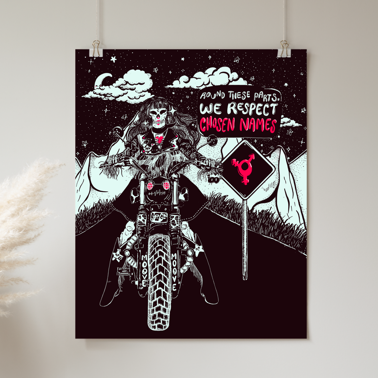 'Round These Parts, We Respect Chosen Names - Print