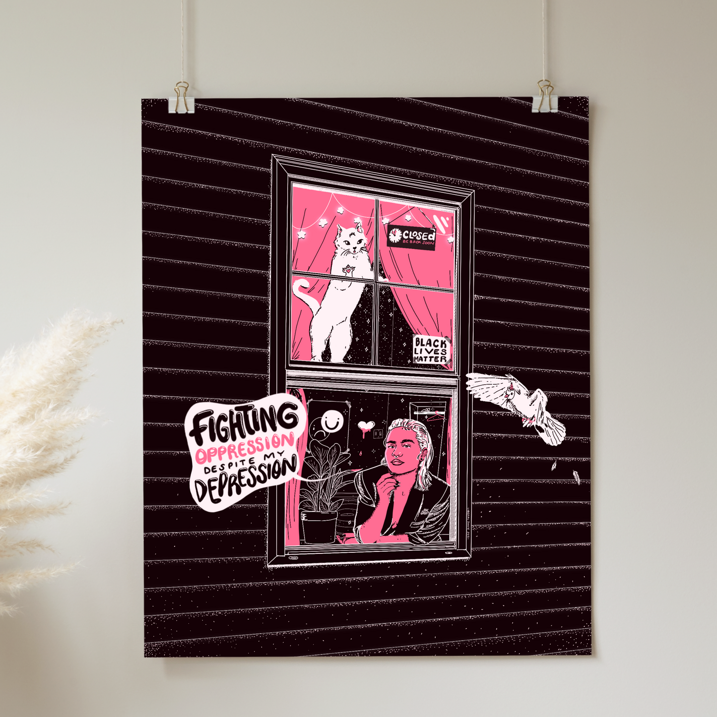 Fighting Oppression Despite My Depression - Print