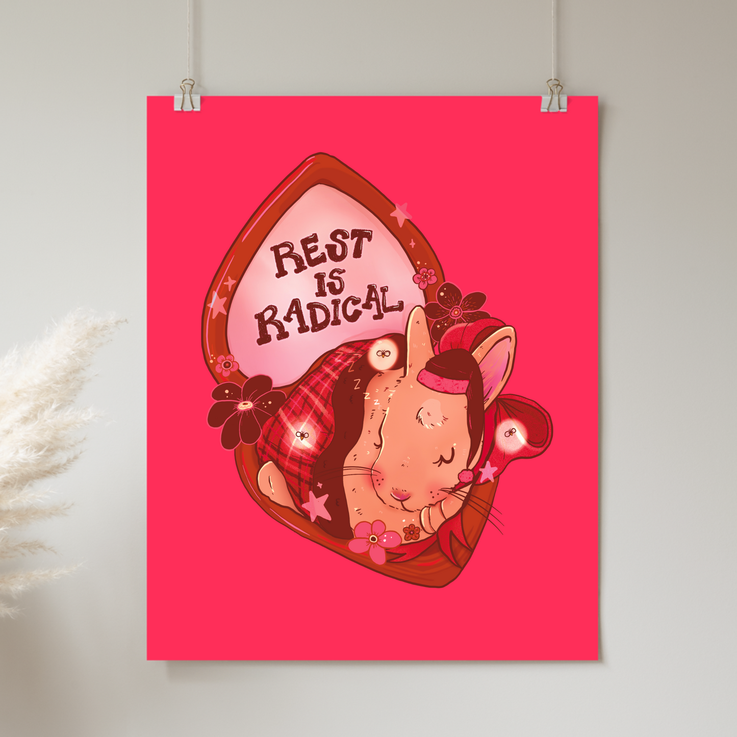 Rest is Radical with Romeo the Bunny - Print