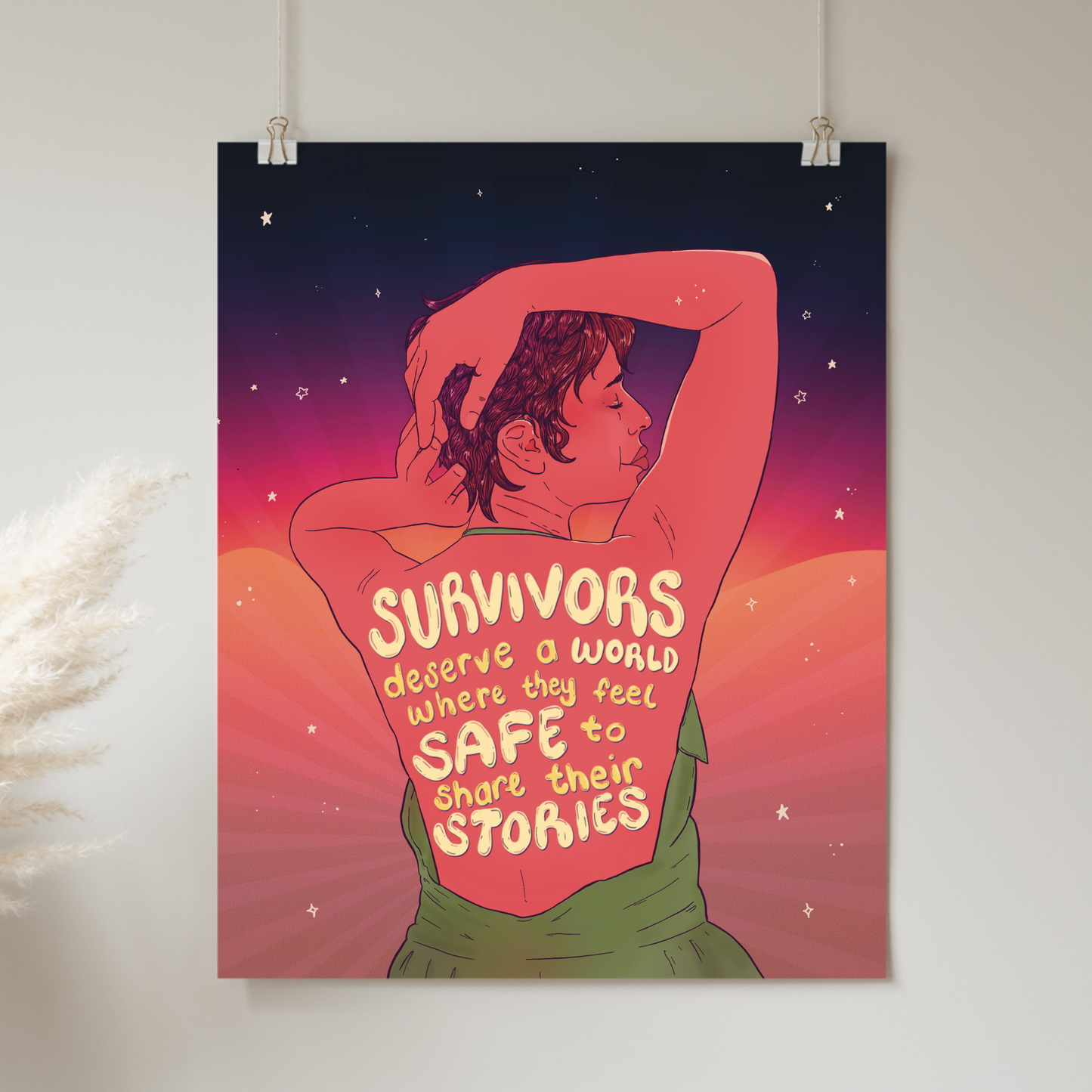 Survivors Deserve a World Where they are Safe to Share their Stories - Print