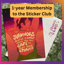 Load image into Gallery viewer, 1-Year Sticker Club Membership!