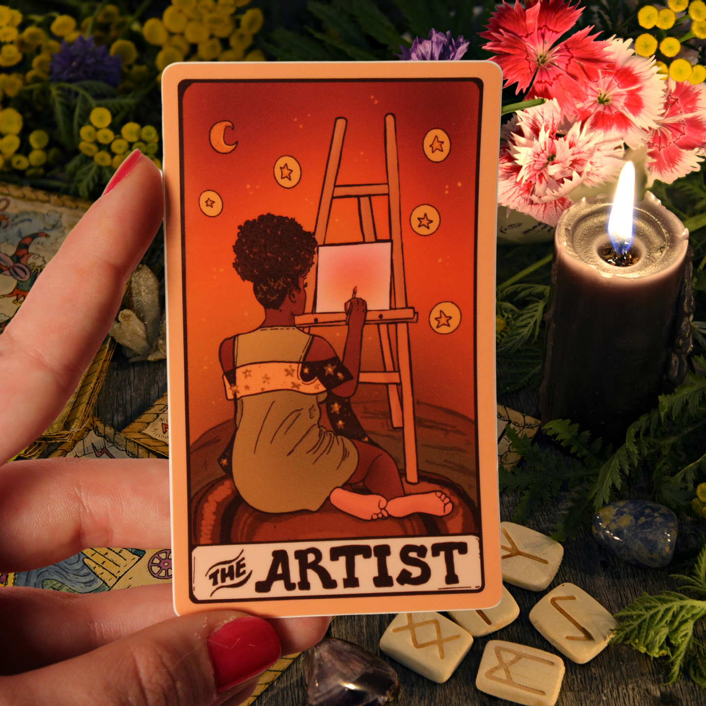 The Artist Tarot Card - Sticker (Glossy)