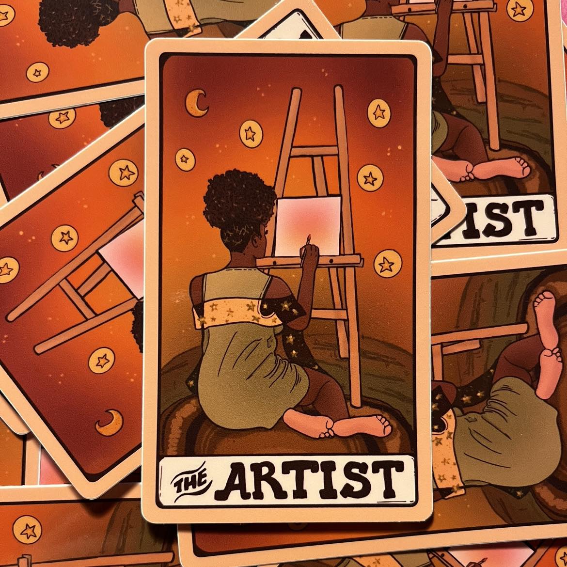 The Artist Tarot Card - Sticker (Glossy)