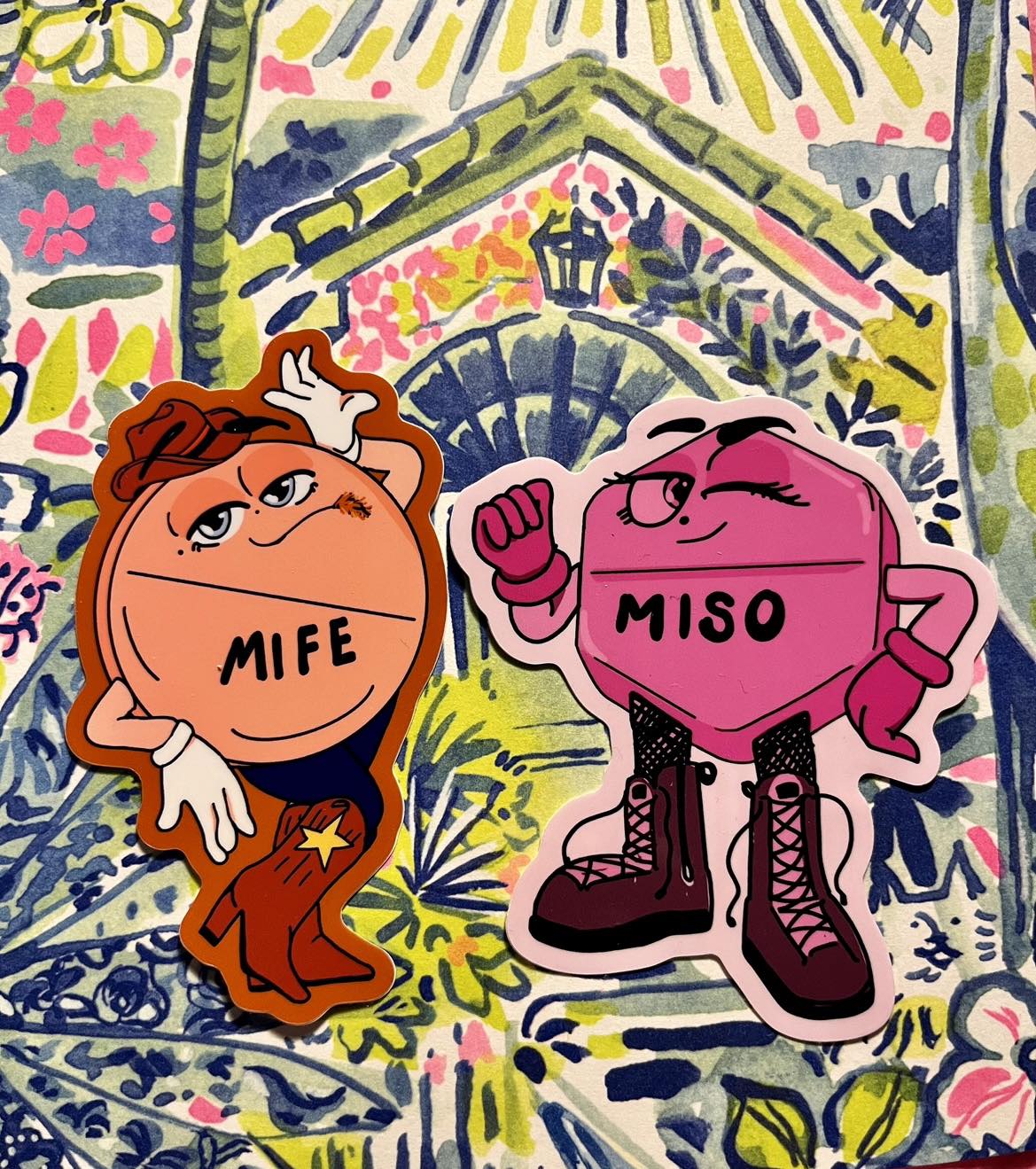 Abortion Pill Duo - Mife & Miso - 2 Sticker Pack (Matte)