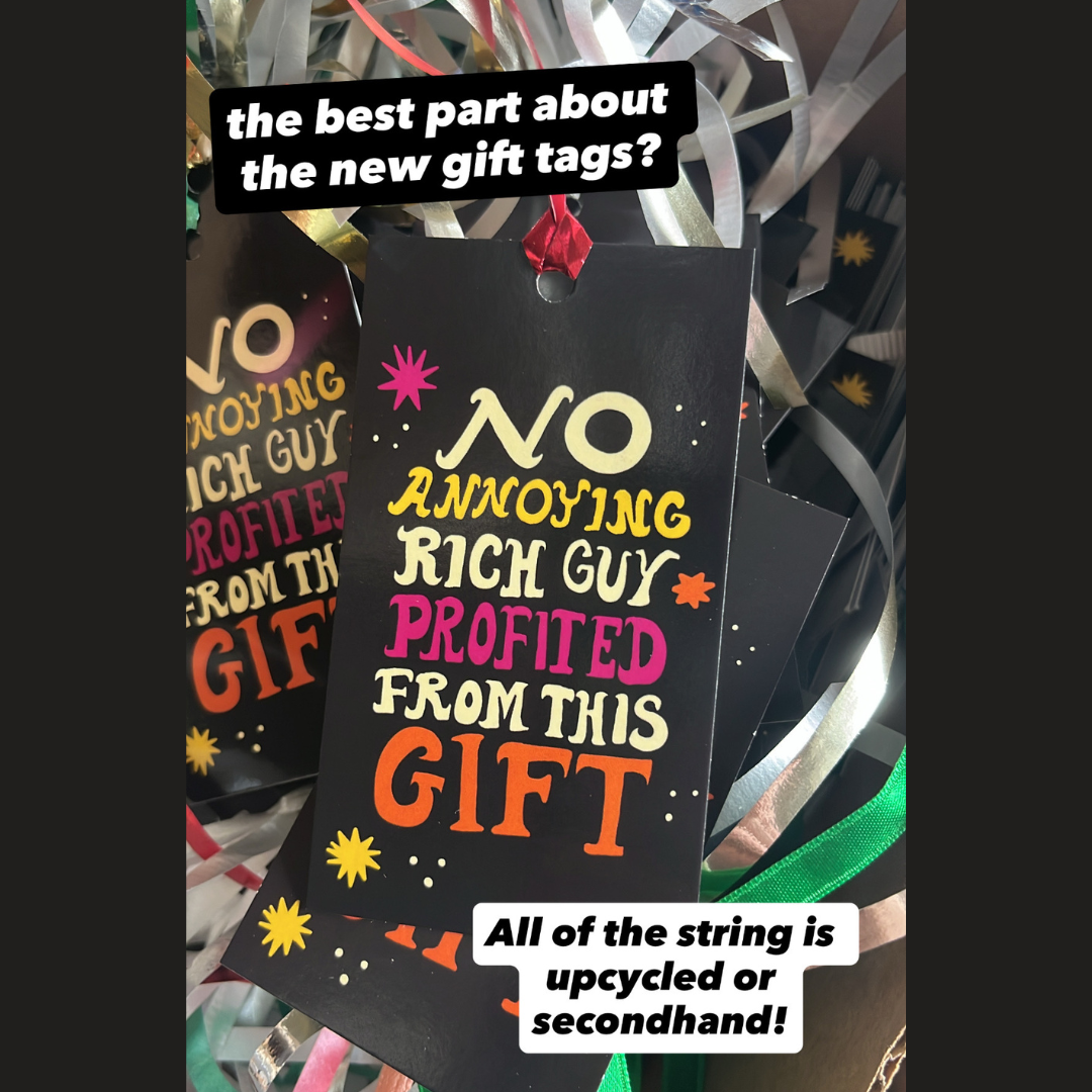 No Annoying Rich Guy Profited From this Gift - Gift Tags