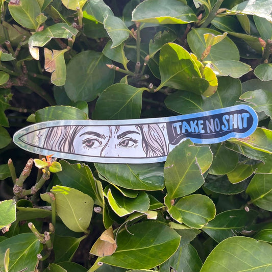 Take No Shit - Knife Sticker (Holographic)