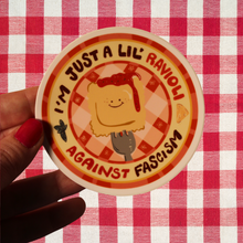 Load image into Gallery viewer, Anti Fascist Ravioli | Italian Pasta | Vinyl Sticker (Glossy)