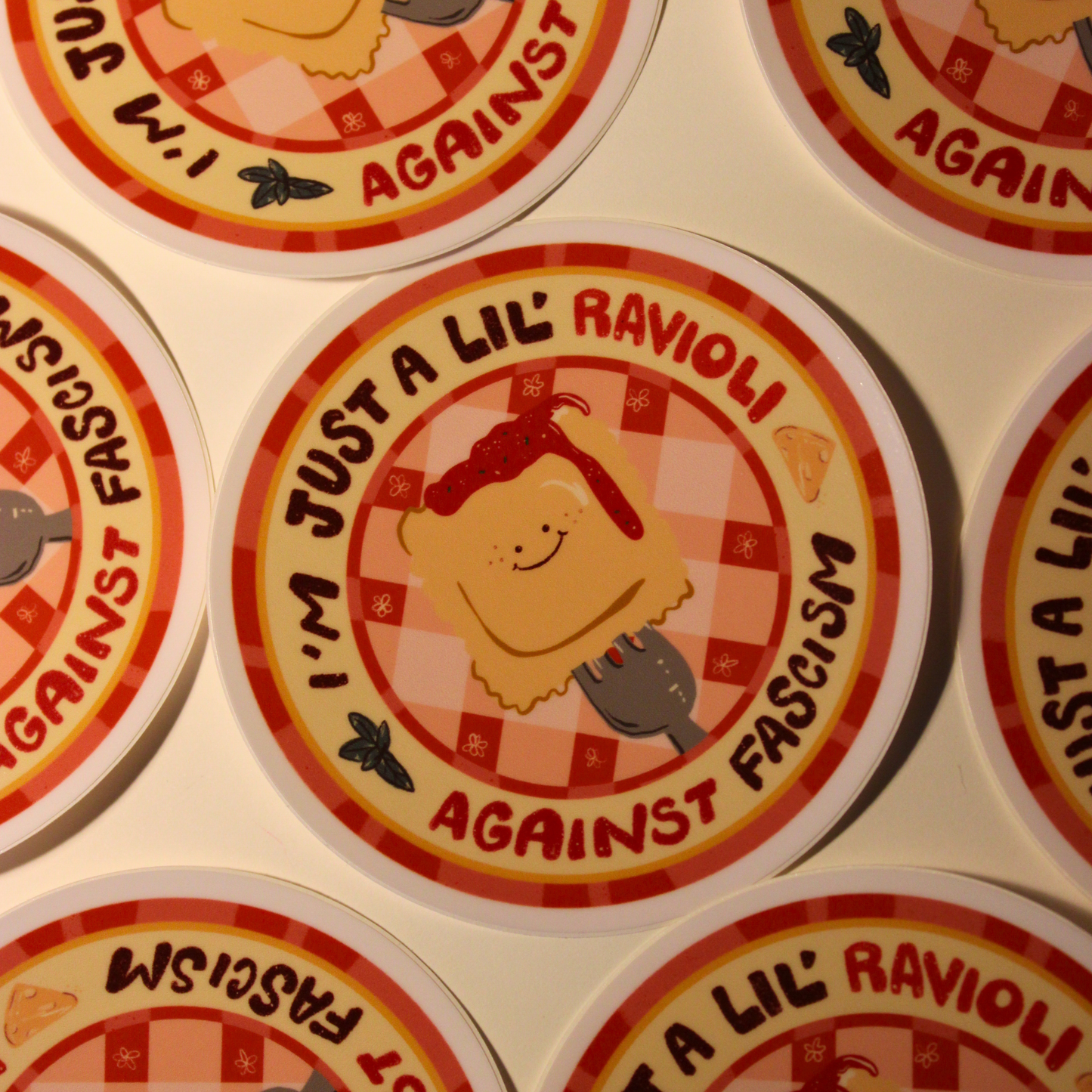 Anti Fascist Raviolo - Sticker