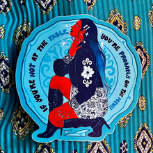 Load image into Gallery viewer, If You're Not at the Table, You're Probably on the Menu | Representation Plate | Vinyl Sticker (Glossy)