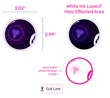 Load image into Gallery viewer, The Future is Determined by Those Who Show Up | Magic 8 Ball | Vinyl Sticker (Glossy)