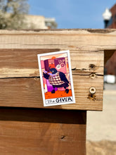 Load image into Gallery viewer, The Giver | Food Pantry Crow | Mini Vinyl Sticker (Glossy)