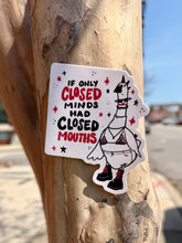 Load image into Gallery viewer, If Only Closed Minds Had Closed Mouths | Punk Goose | Vinyl Sticker (Glossy)