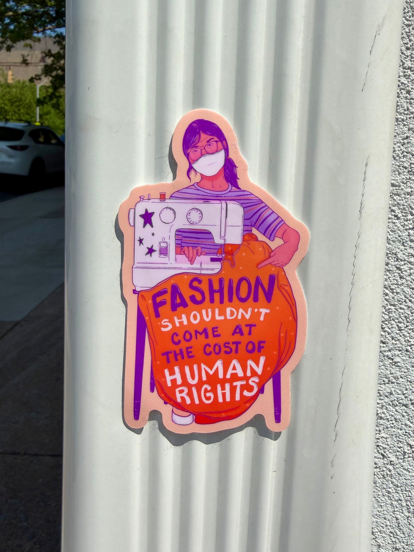 Fashion Shouldn't Come at the Cost of Human Rights - Sticker