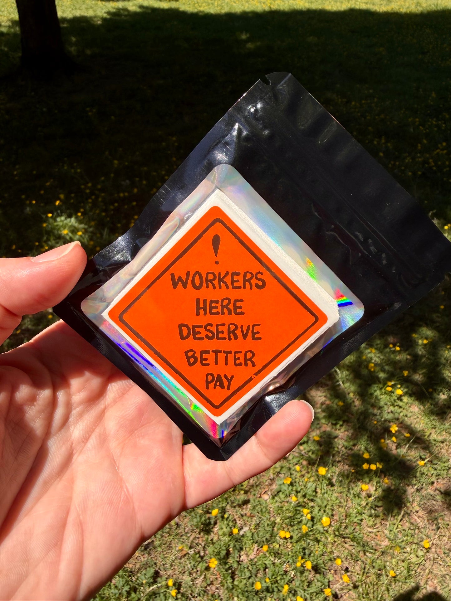 Workers Here Deserve Better Pay - Thermal Action Stickers (Roll)