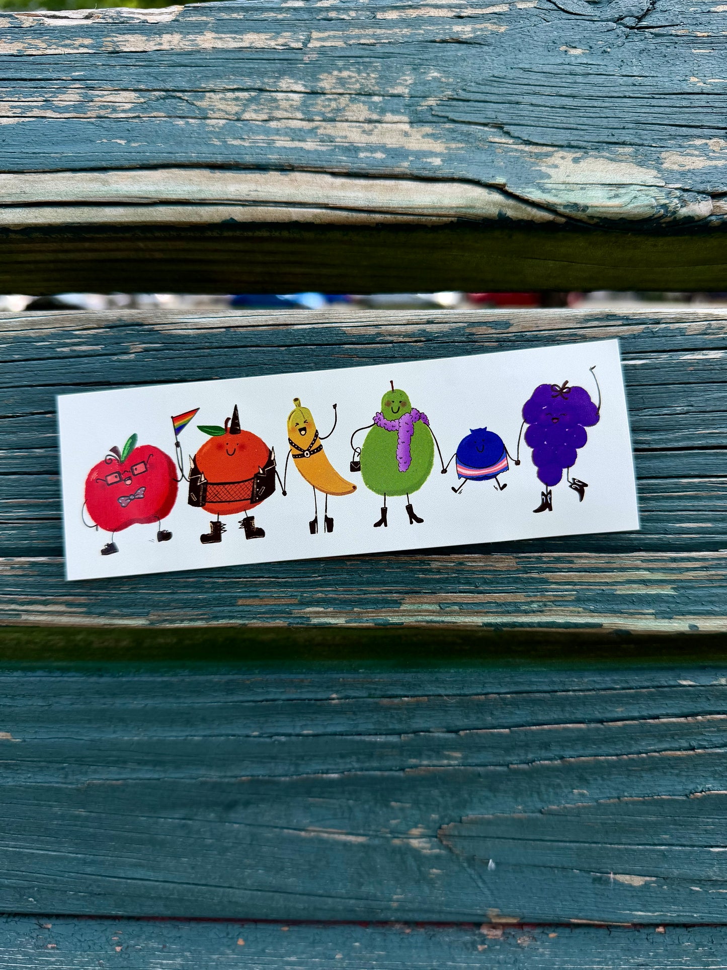 Queer Fruits | Rainbow Pride | Bumper Sticker (Glossy)