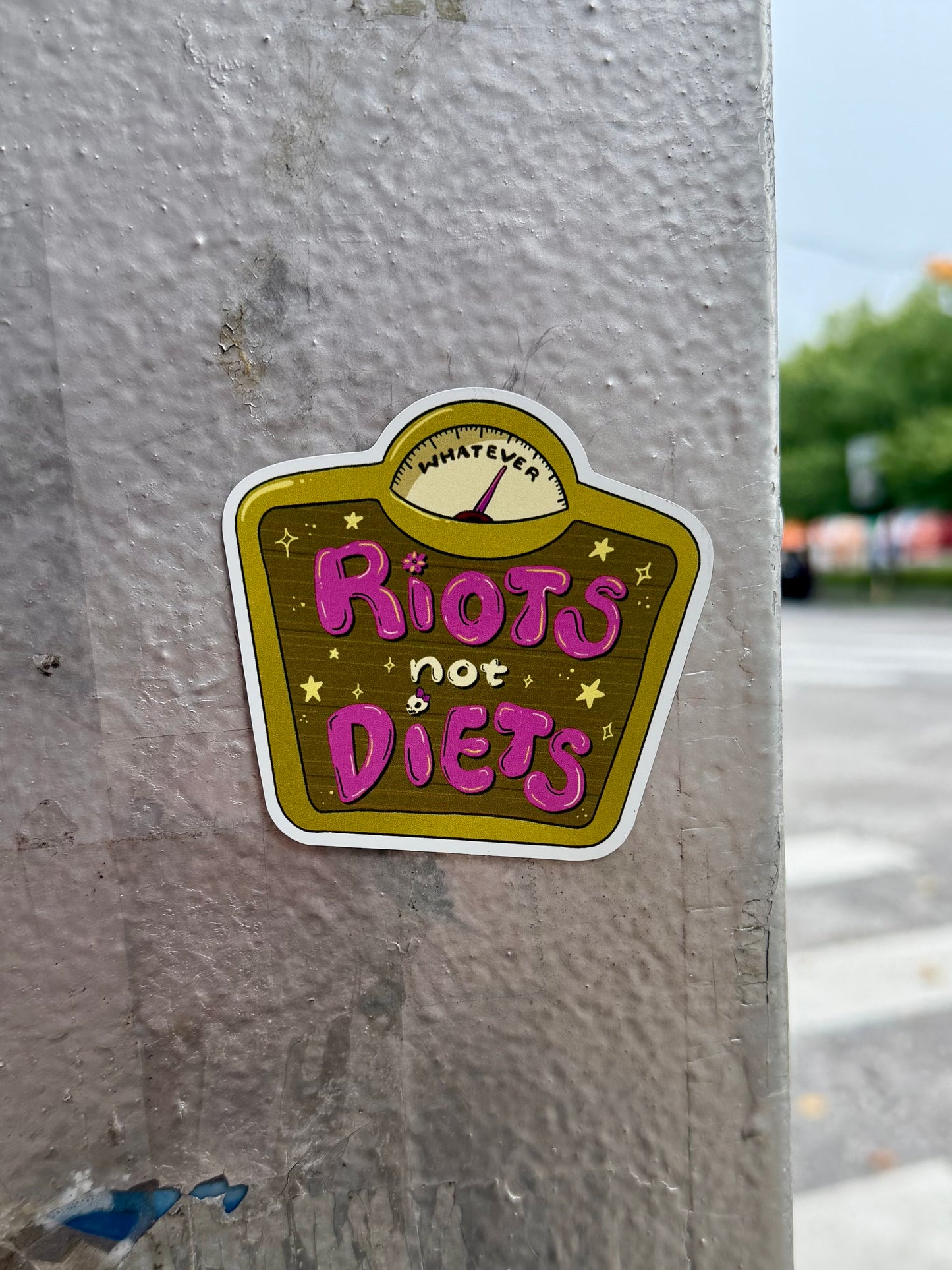 RIOTS! Not Diets - Anti-Diet Scale Magnet