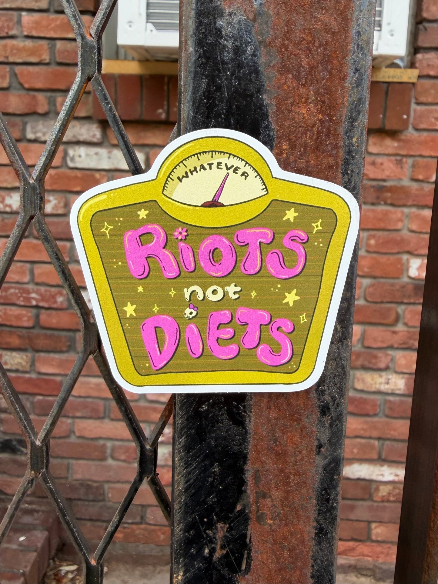 RIOTS! Not Diets - Anti-Diet Scale Magnet