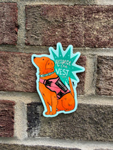 Load image into Gallery viewer, Respect the Vest | Service Dog Disability Awareness | Vinyl Sticker (Glossy)