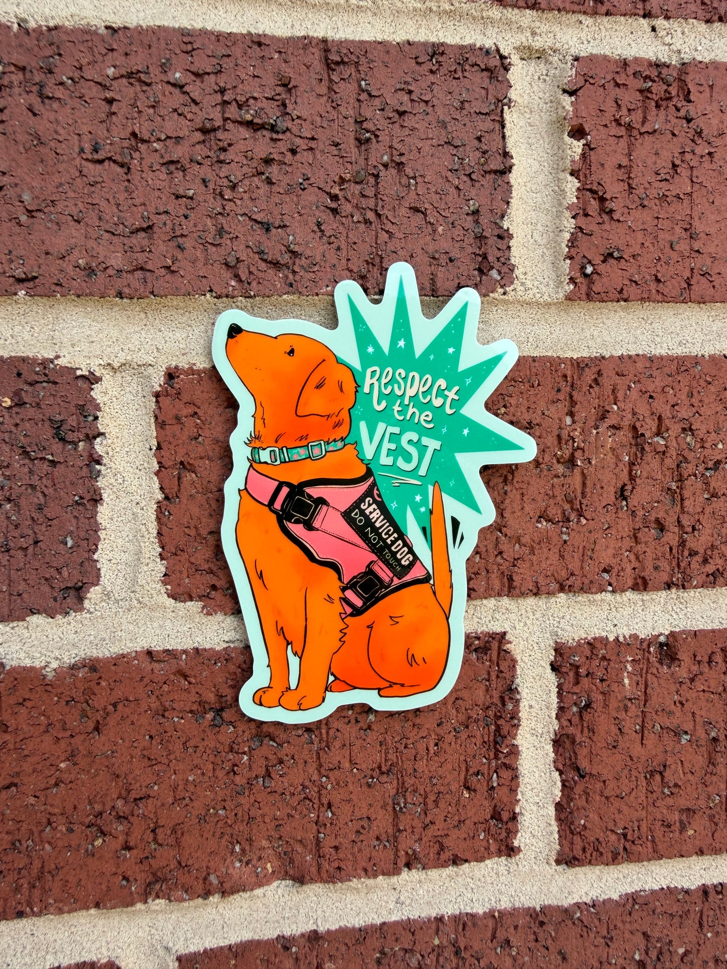 Respect the Vest - Service Dog Sticker