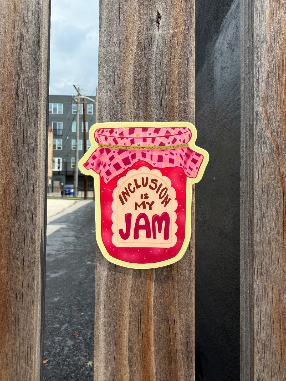 Inclusion is My Jam | Fruit Preserves Mason Jar | Vinyl Sticker (Matte)