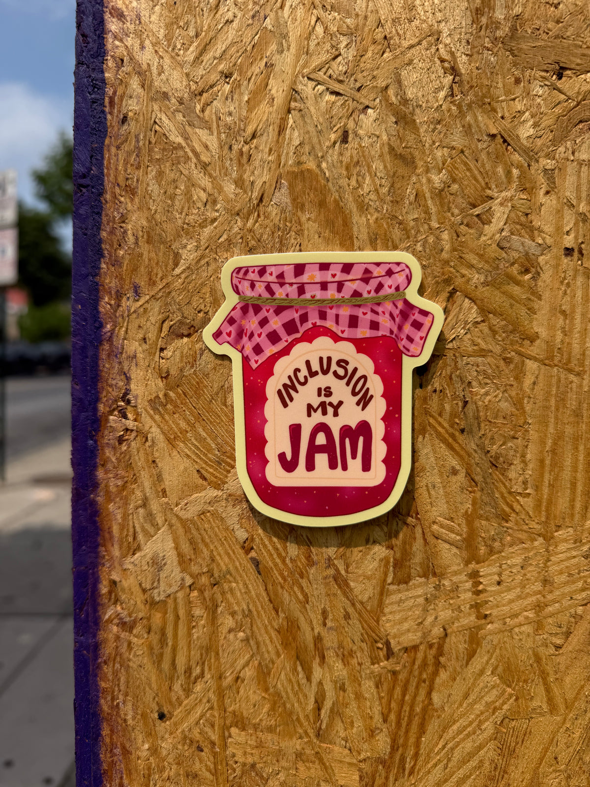 Inclusion is My Jam | Fruit Preserves Mason Jar | Vinyl Sticker (Matte)
