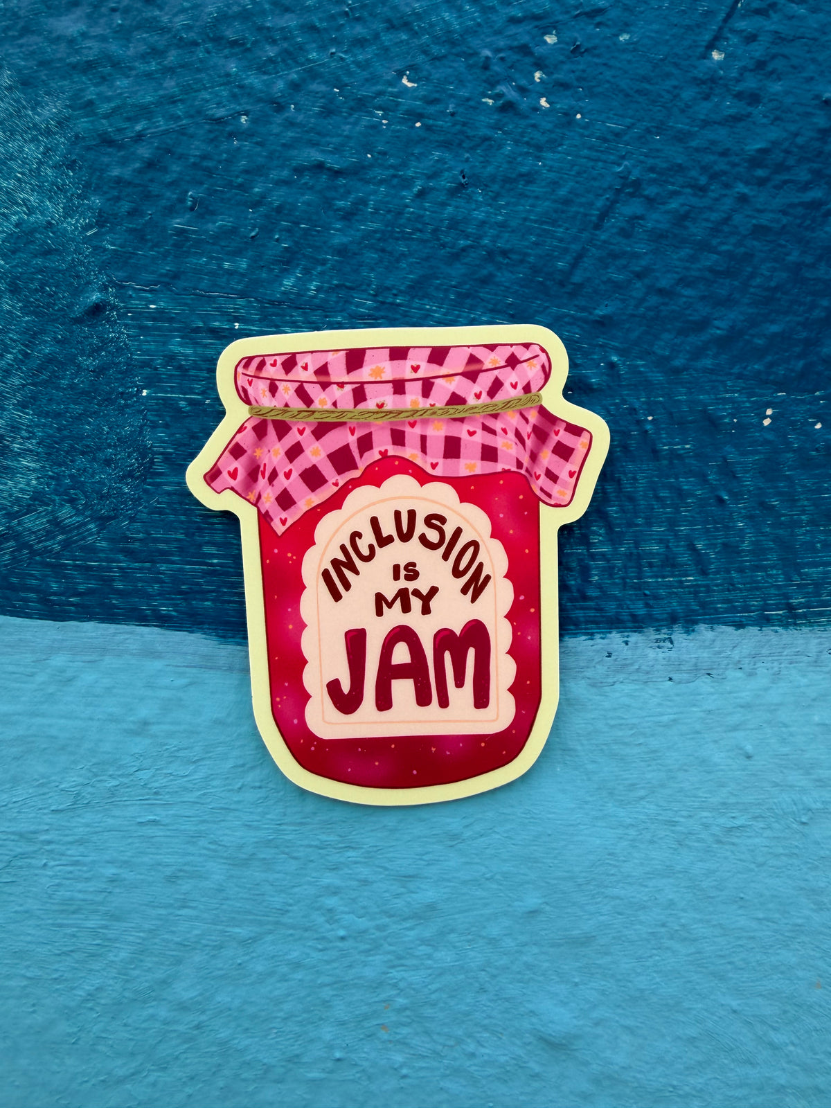 Inclusion is My Jam | Fruit Preserves Mason Jar | Vinyl Sticker (Matte)