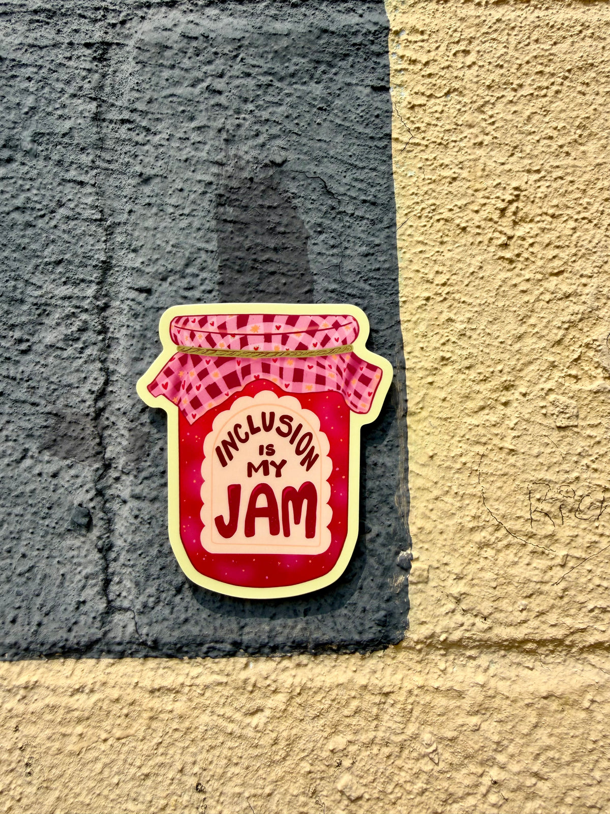 Inclusion is My Jam | Fruit Preserves Mason Jar | Vinyl Sticker (Matte)