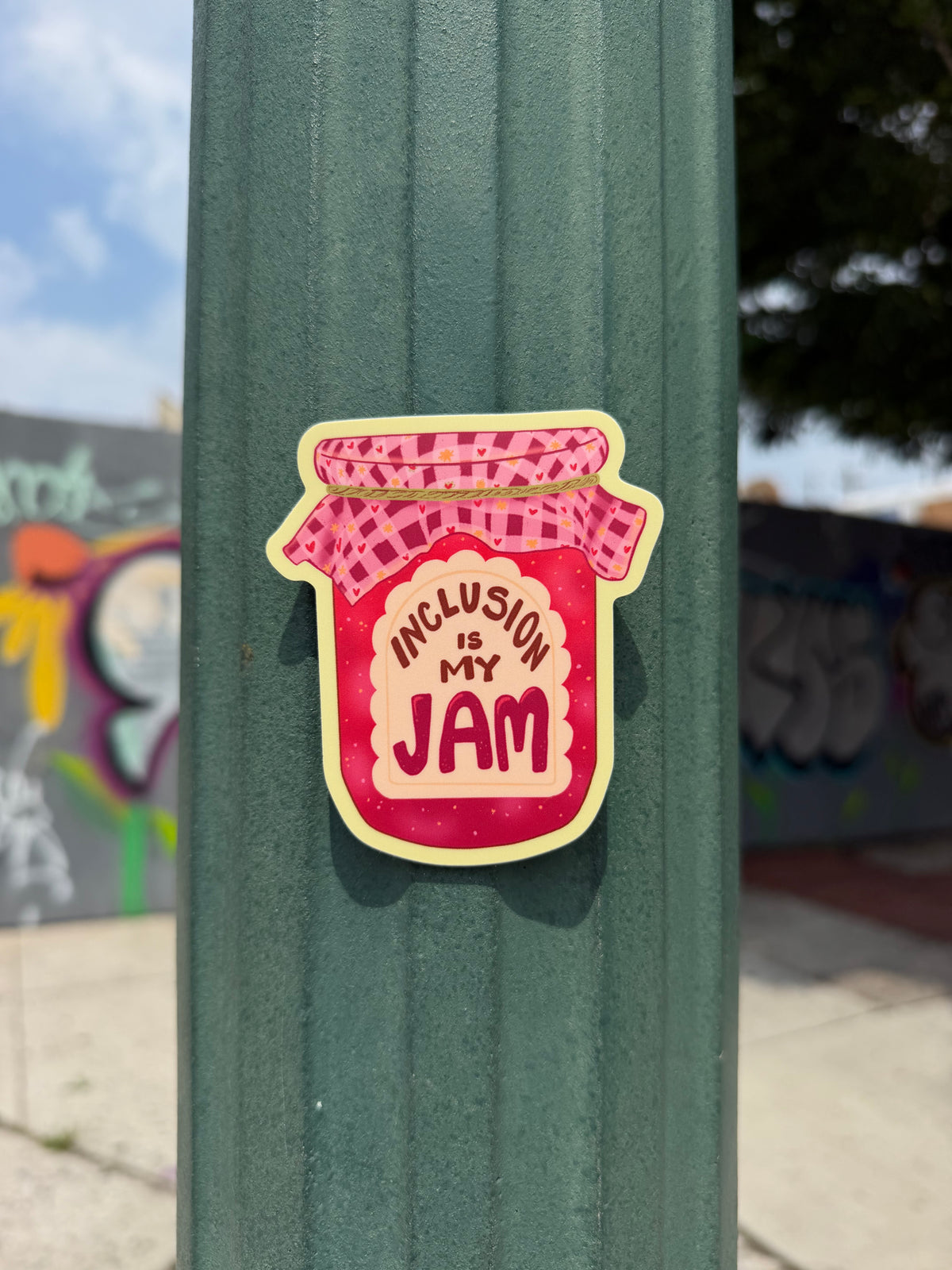 Inclusion is My Jam | Fruit Preserves Mason Jar | Vinyl Sticker (Matte)