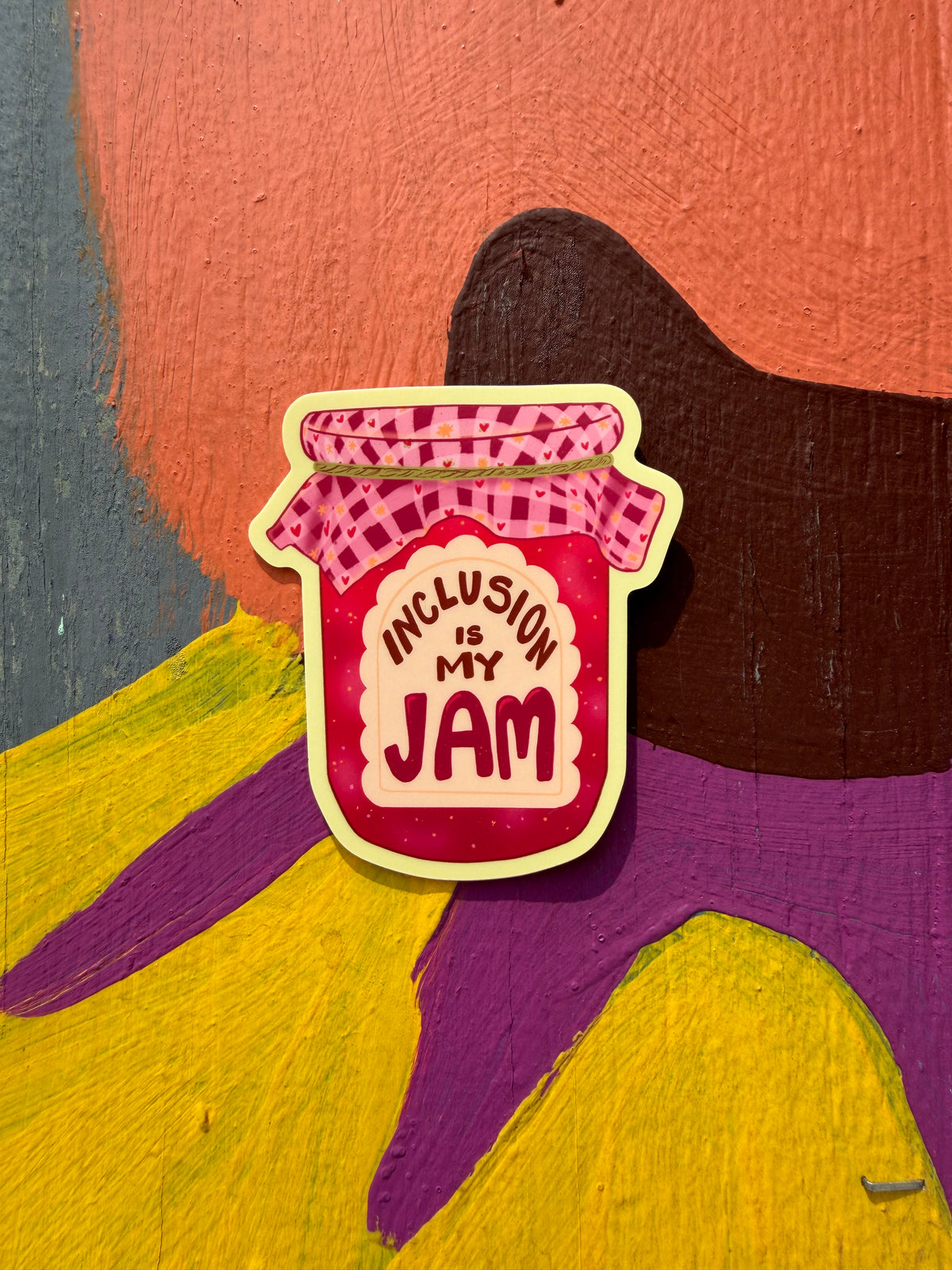 Inclusion is My Jam | Fruit Preserves Mason Jar | Vinyl Sticker (Matte)