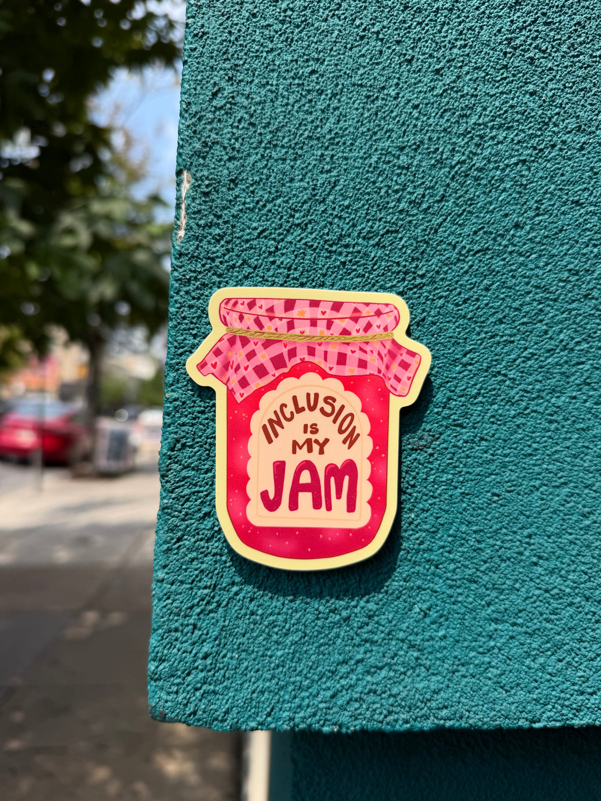 Inclusion is My Jam | Fruit Preserves Mason Jar | Vinyl Sticker (Matte)
