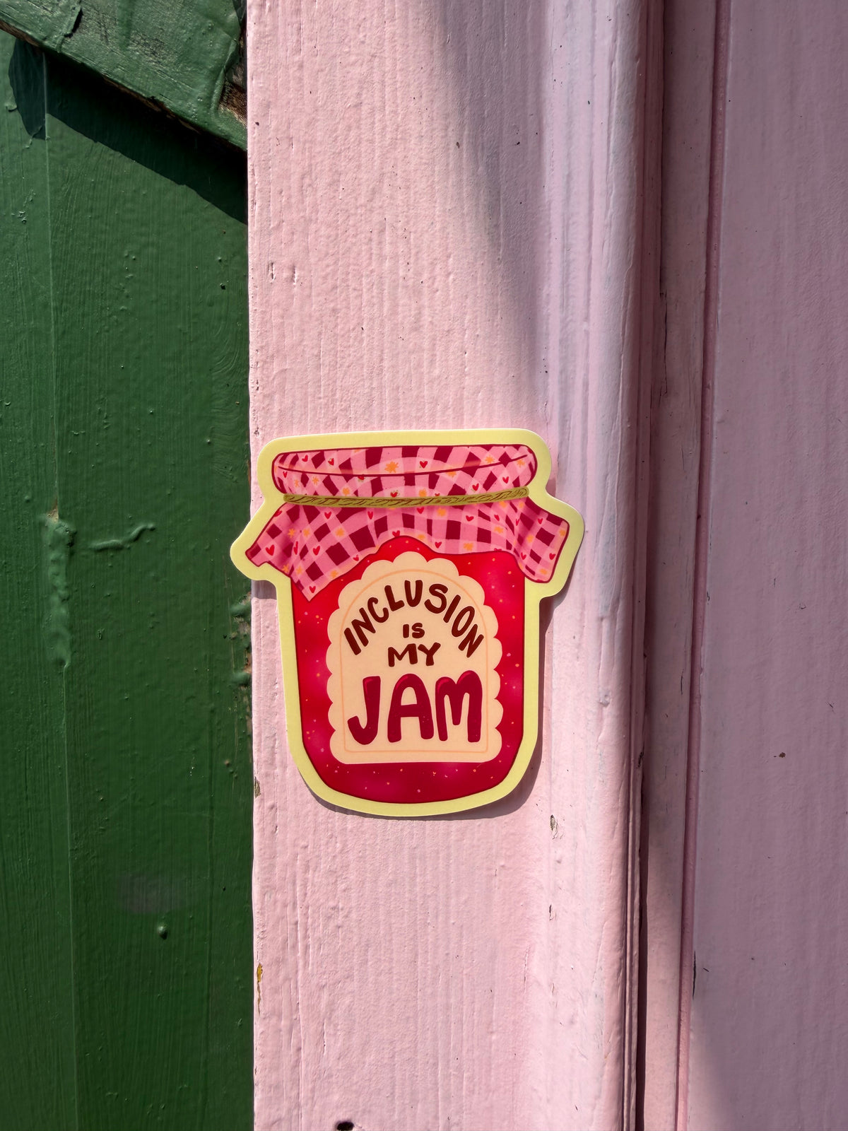 Inclusion is My Jam | Fruit Preserves Mason Jar | Vinyl Sticker (Matte)