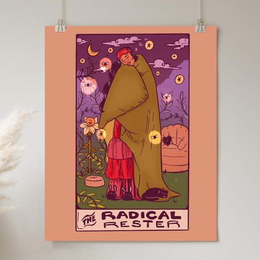 The Radical Rester Tarot Card - Print