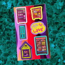 Load image into Gallery viewer, Mutual Aid is an Act of Love | Community Care | Vinyl Sticker Sheet (Glossy)