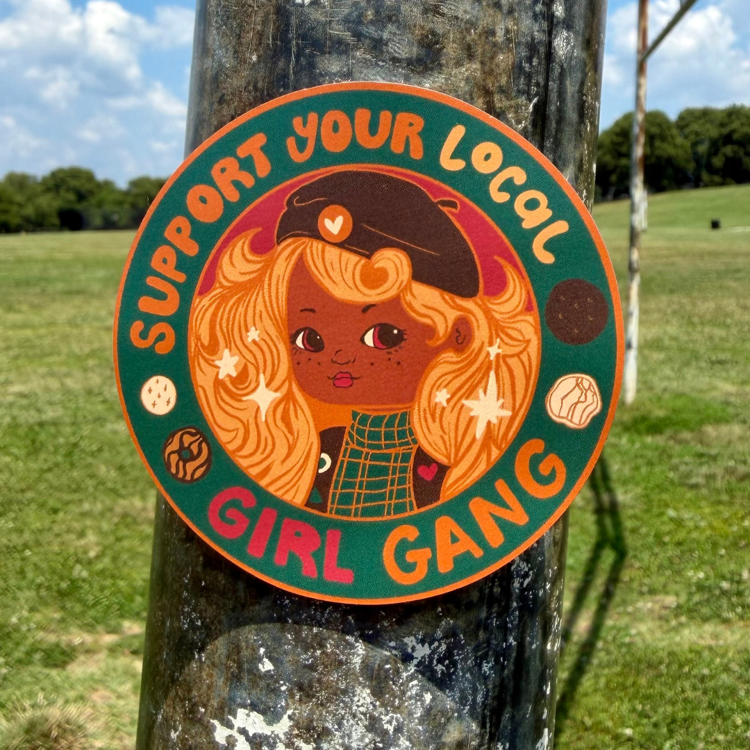Support Your Local Girl Gang - Cookie Scout Magnet