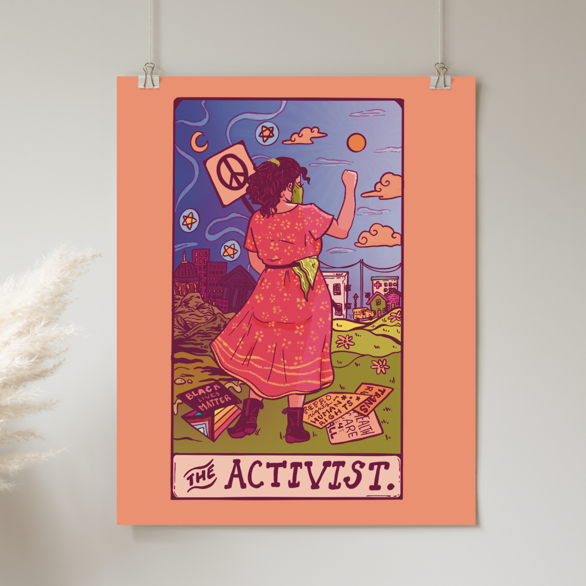 DIGITAL DOWNLOAD - The Activist Tarot Card – Liberal Jane Illustration