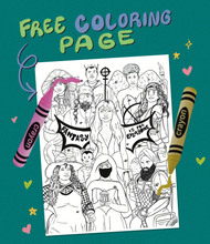 Load image into Gallery viewer, Fantasy is for Everyone Coloring Page Digital Download