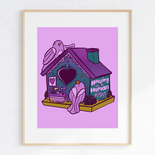 DIGITAL DOWNLOAD - Housing is a Human Right - Birds
