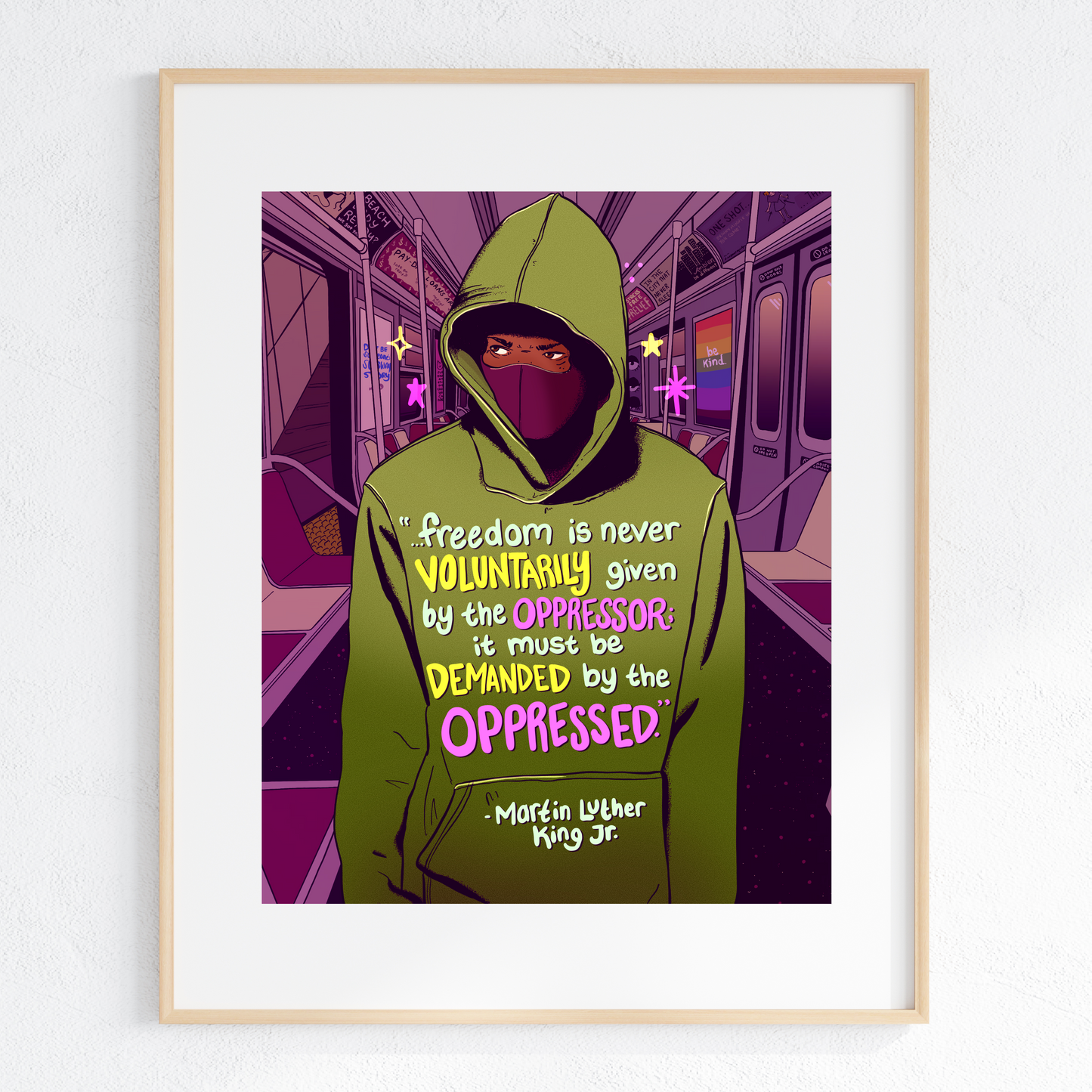 DIGITAL DOWNLOAD - Freedom is Not Given by The Oppressor - MLK