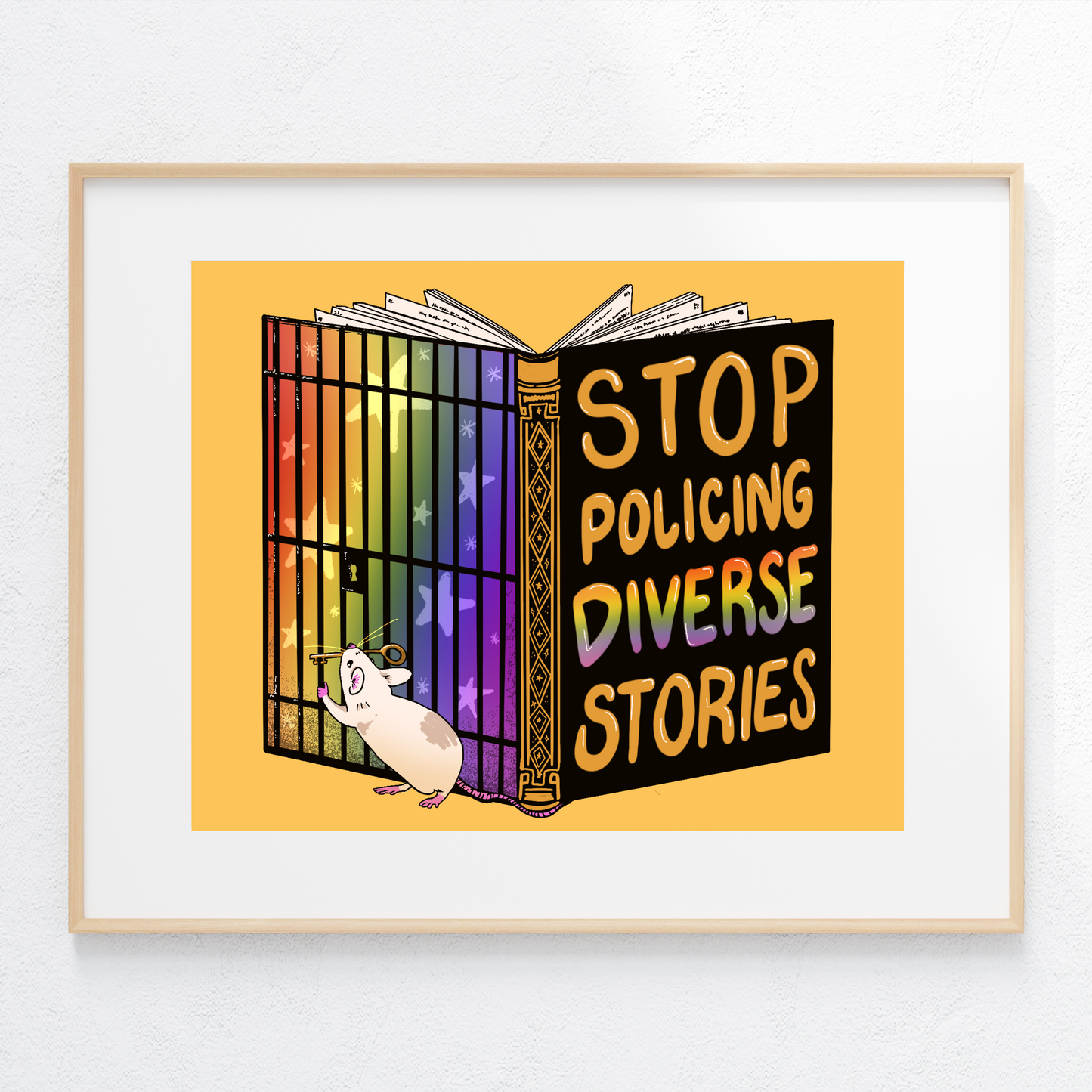 Stop Policing Diverse Stories - Book Rat Print