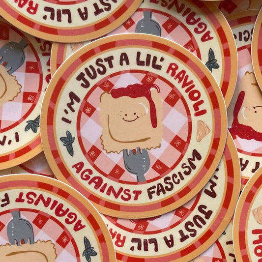 Anti Fascist Raviolo - Sticker