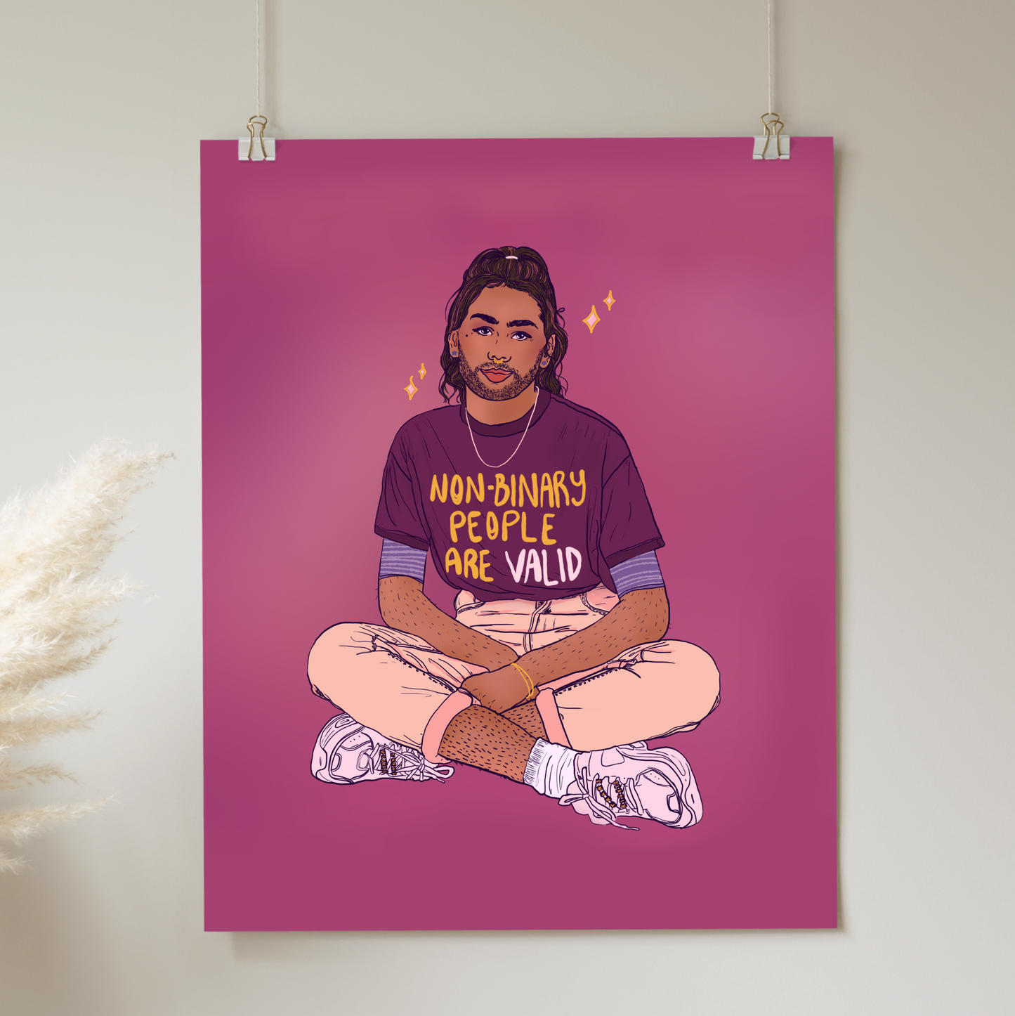 Non Binary People Are Valid - Print