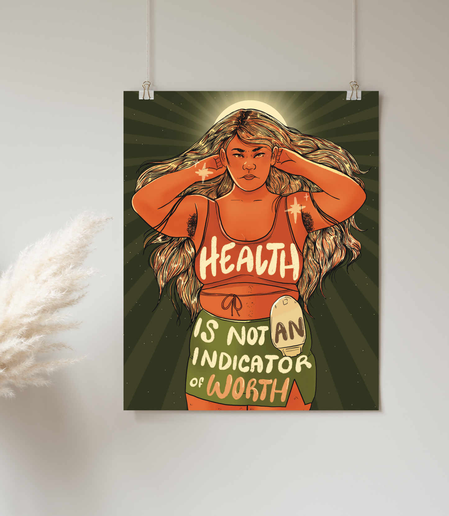 Health Is Not An Indicator of Worth - Print