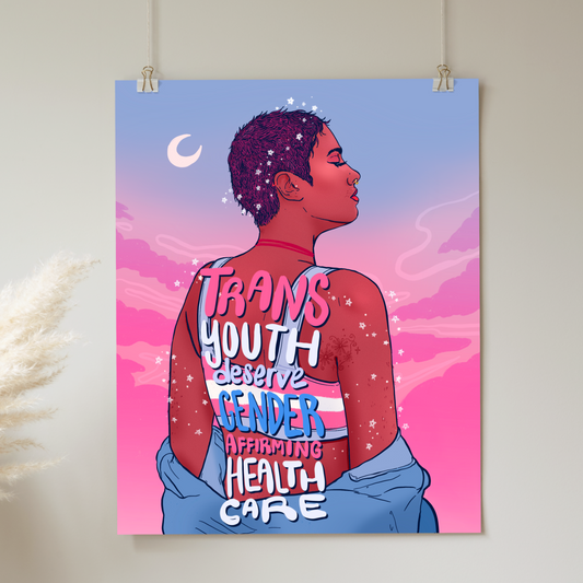 DIGITAL DOWNLOAD - Trans Youth Deserve Gender Affirming Health Care